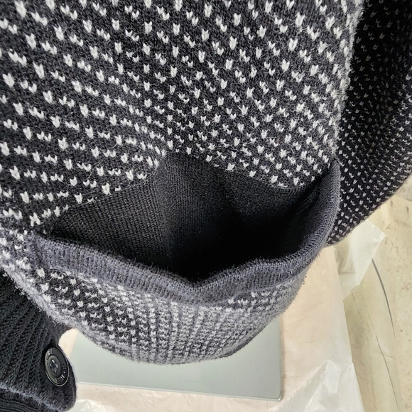 Daniel Hechter Paris Cotton Shawl Collar Grampa Cardigan Navy Size 2X Preppy - Picture 7 of 14